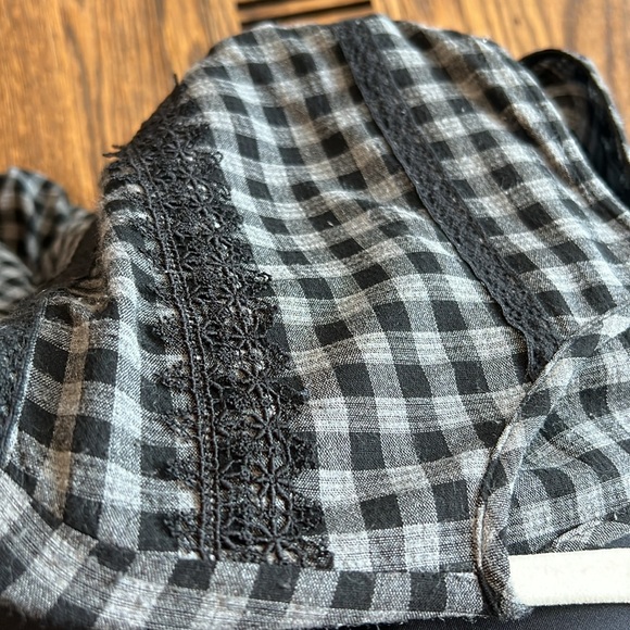 Zara grey and black checkered top - Picture 8 of 10